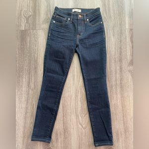 Madewell 9” High Riser Skinny Skinny Jeans - 25” inseam (petite)